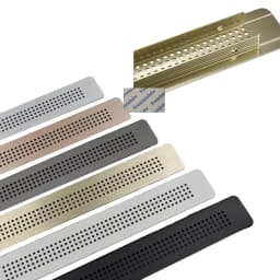 1Pc Aluminum Rectangular Furniture Air Grille Ventilation Cover With Small Round Holes Pattern For Closet Cupboard