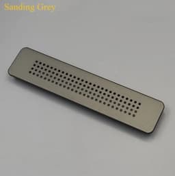 1Pc Aluminum Rectangular Furniture Air Grille Ventilation Cover With Small Round Holes Pattern For Closet Cupboard