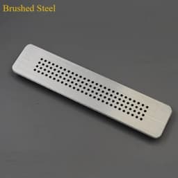 1Pc Aluminum Rectangular Furniture Air Grille Ventilation Cover With Small Round Holes Pattern For Closet Cupboard