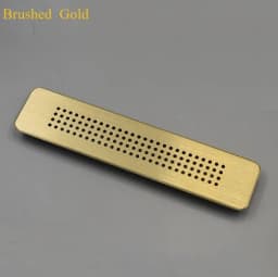 1Pc Aluminum Rectangular Furniture Air Grille Ventilation Cover With Small Round Holes Pattern For Closet Cupboard