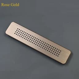1Pc Aluminum Rectangular Furniture Air Grille Ventilation Cover With Small Round Holes Pattern For Closet Cupboard