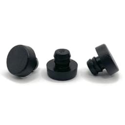 50Pcs M6.5 Glass Top Table Furniture Embedded Bumper with Stem Rubber Grippers Table Spacers for Furniture Hole Push in Foot Pad