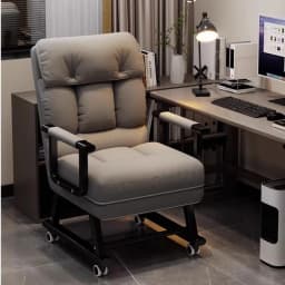 Foldable Recliner Chair Multifunctional Lounger for Office Ergonomic Computer Desk Sofa Chair with Adjustable Backrest Nap Bed