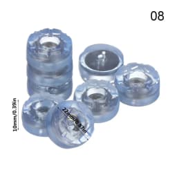 10pcs Clear Soft Furniture Chair Table Feet Leg Bottom Non-slip Anti-skid Glides Wooden Floor Protector Non-noise Screw on Pad