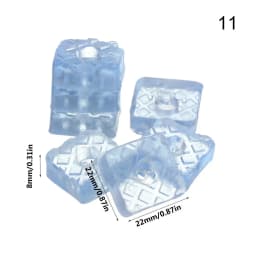 10pcs Clear Soft Furniture Chair Table Feet Leg Bottom Non-slip Anti-skid Glides Wooden Floor Protector Non-noise Screw on Pad