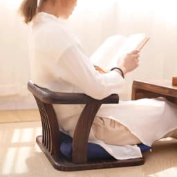 Japanese Solid Wood Tatami Chair Meditation Stool with Backrest for Tea Ceremony Zen Style Armchair for Balcony or Living Room