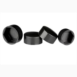 Black/White/Gray Hexagonal Nut Flat Head Plastic Protective Cap External Hexagonal Screw Decorative Cap Dust-Proof Cover