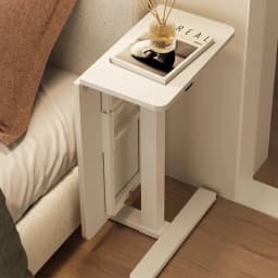 Air-powered Lifting Bed Side Computer Desk Home Bedroom Simple Student Writing Desk Mobile Sofa Folding Desk Office Furniture
