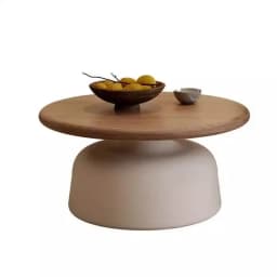 Stylish Apartment Coffee Table Living Room Center Table Minimalist Iron Round Desk for Small Apartment/Homestay Coffee Tables