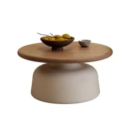 Stylish Apartment Coffee Table Living Room Center Table Minimalist Iron Round Desk for Small Apartment/Homestay Coffee Tables