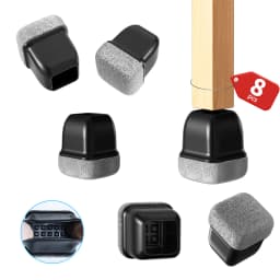 Chair Leg Floor Protectors Felt Foot Cover Silicone Diagonal with Thick Wrap Felt Pads Furniture Table Feet Protect Floors