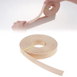 1.9 cm X 15m Hot Melt Adhesive Melamine Edge Banding Flexible Veneer Edging for Plywood Table / Cabinet, Pre-glued Veneer Edging
