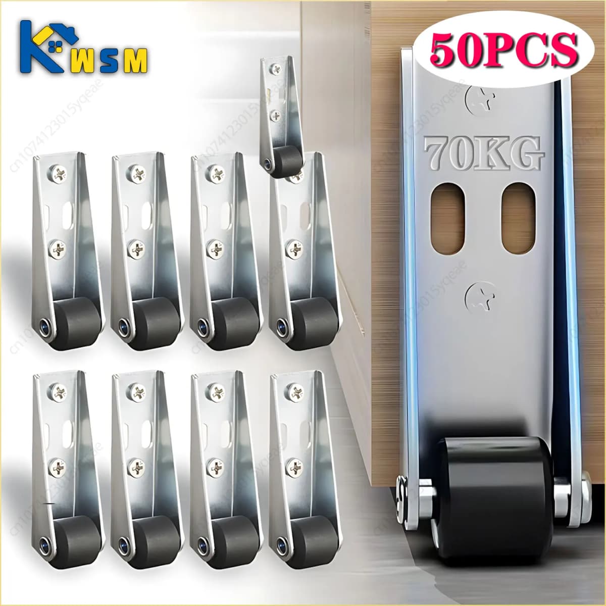1-50PCS Smooth Moving Directional Casters 0.8/1.6 Inch Long Bracket Directional Wheels Furniture Hardware Accessories