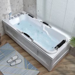 Thickened acrylic adult bathtub, surfing massage thermostatic heated bathtub