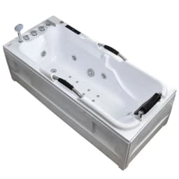Thickened acrylic adult bathtub, surfing massage thermostatic heated bathtub