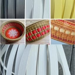 16mm Width 10M PE Imitation Bamboo Flat Rattan Handmade Weaving Bird Nest Chair Outdoor Furniture Wall Decor