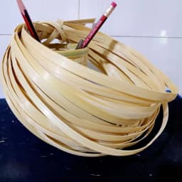 10 Meters Flat Bamboo Core 5mm/8mm/10mm Natural Bamboo strip for Chair Repairing Basket Weaving Van Mat Making