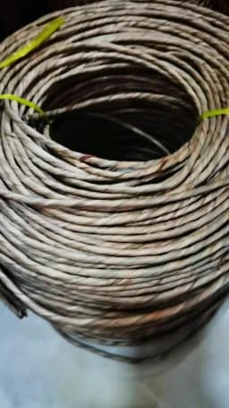Hand Twisted Seagrass Cord 4-5mm Natural Sea Grass Rope Water Rush Seat Material Sea Grass Rope for Basket Weaving Furniture