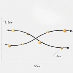 Iron Spray Paint Simple Wall Clothes Hanger Luxury Modern Creative Entrance Door Wall Clothes Hanger Living Room Furniture