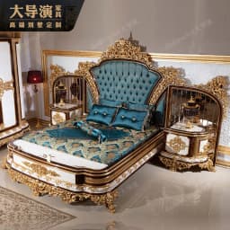 European Princess Bed Sleeping Aesthetics Wedding High Quality Adult Unusual Designer Bed Bedroom Fashion Muebles Furniture