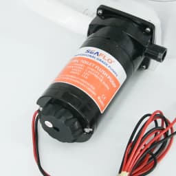 12V Horizontal Toilet Mashing Sewage Flushing Pump Equipped with Electric Flushing Pump Flexible Impeller Open Flow 18.9LPM
