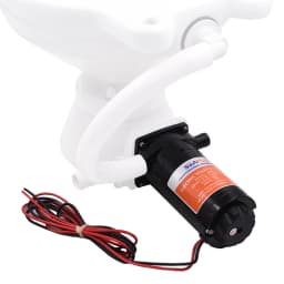 12V Horizontal Toilet Mashing Sewage Flushing Pump Equipped with Electric Flushing Pump Flexible Impeller Open Flow 18.9LPM