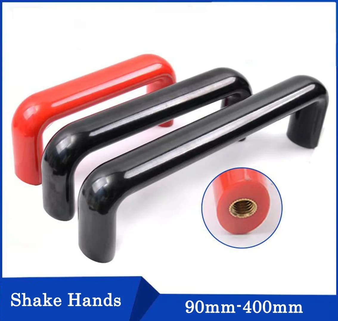 1/3Pcs Elliptical Rubber Wood Red/Black Cabinet Door Handles Drawer Knobs Home Improvement Furniture Handle Hardware Accessories