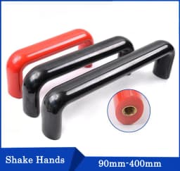 1/3Pcs Elliptical Rubber Wood Red/Black Cabinet Door Handles Drawer Knobs Home Improvement Furniture Handle Hardware Accessories