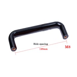 1/3Pcs Elliptical Rubber Wood Red/Black Cabinet Door Handles Drawer Knobs Home Improvement Furniture Handle Hardware Accessories