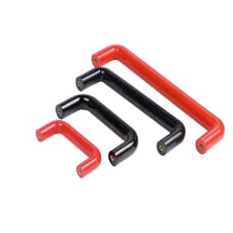 1/3Pcs Elliptical Rubber Wood Red/Black Cabinet Door Handles Drawer Knobs Home Improvement Furniture Handle Hardware Accessories