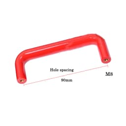 1/3Pcs Elliptical Rubber Wood Red/Black Cabinet Door Handles Drawer Knobs Home Improvement Furniture Handle Hardware Accessories