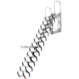 Home Multifunctional Furniture Invisible Folding Ladder Indoor Outdoor Telescopic Stairs Aluminum Alloy Thickened Ladders