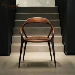Cadeira Relaxing Dining Chairs Design Individual Armchair Luxury Vintage Modern Home Dining Chairs Wooden Furniture AB50CY