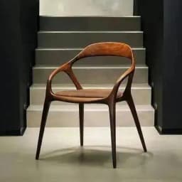 Cadeira Relaxing Dining Chairs Design Individual Armchair Luxury Vintage Modern Home Dining Chairs Wooden Furniture AB50CY