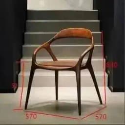 Cadeira Relaxing Dining Chairs Design Individual Armchair Luxury Vintage Modern Home Dining Chairs Wooden Furniture AB50CY