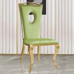 Steel Stainless Furniture Modern Dining Chairs Home Dining Table Chairs Nordic Flannel Dinning Chair Restaurant Backrest Chair M