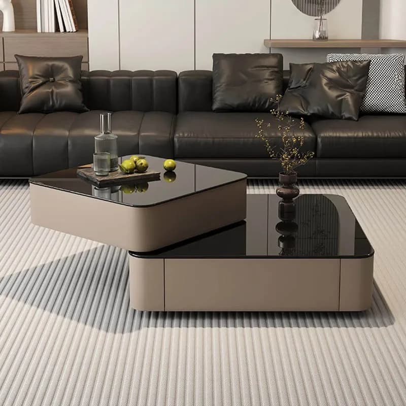 Minimalist Aesthetic Coffee Table French Trendy Elegant Organizer Drawer Coffee Table Cool Eclectic Table Basse Salon Furniture