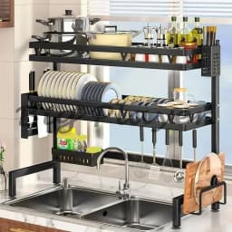 Kitchen Sink Shelf Countertop Dish Storage Rack Multifunctional Dishwasher Sink Dish Rack Drain Rack Household Storage Kitchen