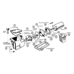Replacement Gasket for Pump SPX1600TRA SP1600Z2 PS-201 SPX1600R SPX1600S SPX1600T