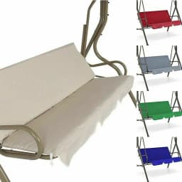 3-Seater Outdoor Swing Chair Canopies Seat Cushion Cover Waterproof Replacement For Garden Yard Furniture Cloth Hood No Frame