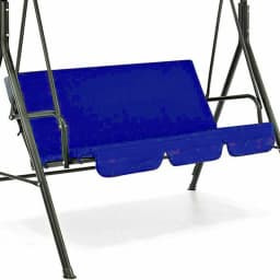 3-Seater Outdoor Swing Chair Canopies Seat Cushion Cover Waterproof Replacement For Garden Yard Furniture Cloth Hood No Frame