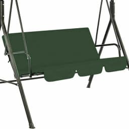 3-Seater Outdoor Swing Chair Canopies Seat Cushion Cover Waterproof Replacement For Garden Yard Furniture Cloth Hood No Frame