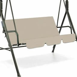 3-Seater Outdoor Swing Chair Canopies Seat Cushion Cover Waterproof Replacement For Garden Yard Furniture Cloth Hood No Frame