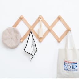 Wooden Expanding Clothes Hanger Expandable Coat Rack Holder Shelf Hat Closet Wall Hook Home Decor NJ70702