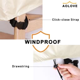Patio Outdoor Round Table Chair Set Cover for Garden Furniture Waterproof Oxford 420D Wicker Sofa Protect Rain Snow Dust Cover