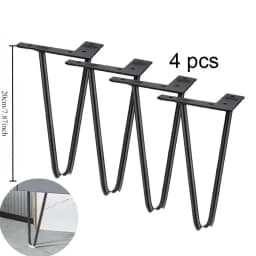 4pcs Furniture Heavy Duty Metal Furniture Legs Rubber Floor Protectors Cabinet Legs Sofa Legs Dresser DIY Dresser Stand Table