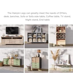 4pcs Furniture Heavy Duty Metal Furniture Legs Rubber Floor Protectors Cabinet Legs Sofa Legs Dresser DIY Dresser Stand Table