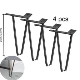 4pcs Furniture Heavy Duty Metal Furniture Legs Rubber Floor Protectors Cabinet Legs Sofa Legs Dresser DIY Dresser Stand Table