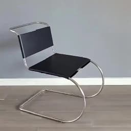 MOMO Bauhaus Mr. Chair Stainless Steel Middle Dining Chair Modern Simple Office Chair Back Chair Minimalist Nordic