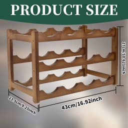 Wine Rack Wooden WineBottle Display Cabinet Holders Shelf Wine Showcases Countertop Wine Storage Rack Cellar Bar Accessories